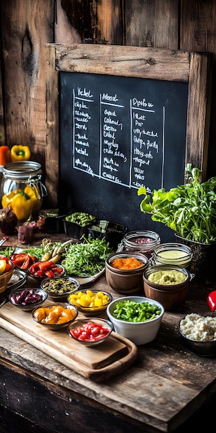 Plansza z menu tygodniowym